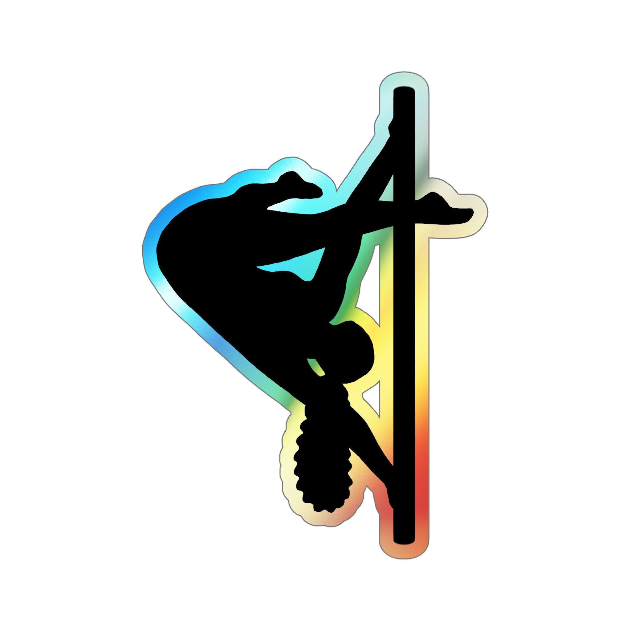 Pole Dancer Holographic Sticker – Ayesha Pose