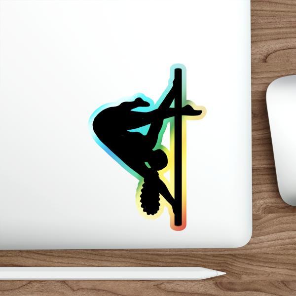 Pole Dancer Holographic Sticker – Ayesha Pose