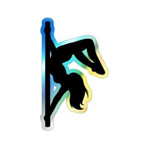 Pole Dancer Holographic Sticker – Aerial Fang Shape