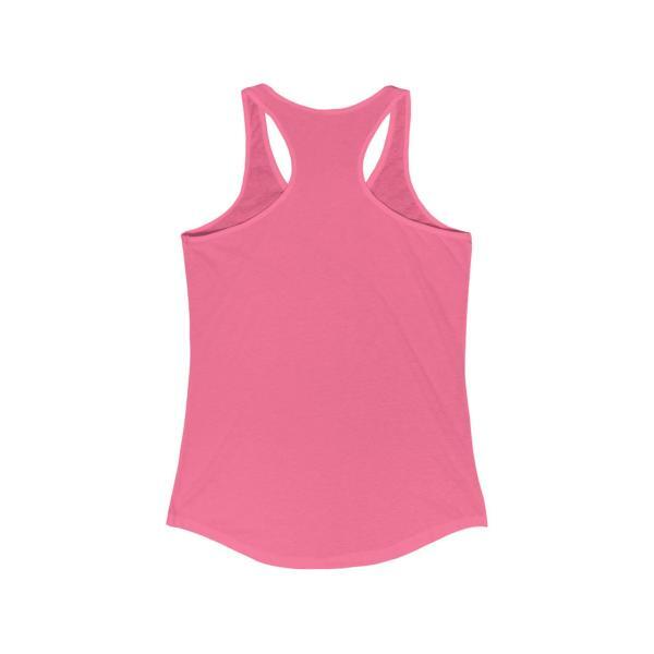 Racerback Tank Top (Back) – Solid Hot Pink