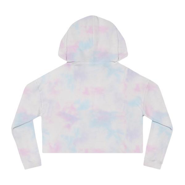 Pole Dancers Helicopter Cropped Hooded Sweatshirt – Tie Dye Cotton Candy