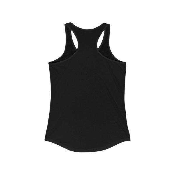 Racerback Tank Top (Back) – Solid Black