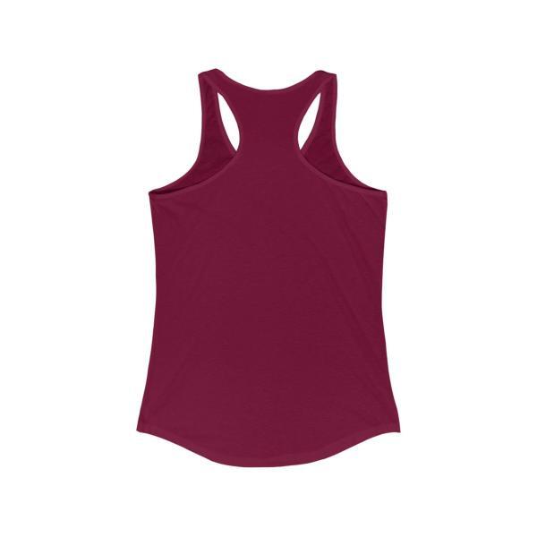 Racerback Tank Top (Back) – Solid Cardinal Red