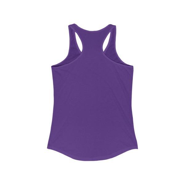 Racerback Tank Top (Back) – Solid Purple Rush