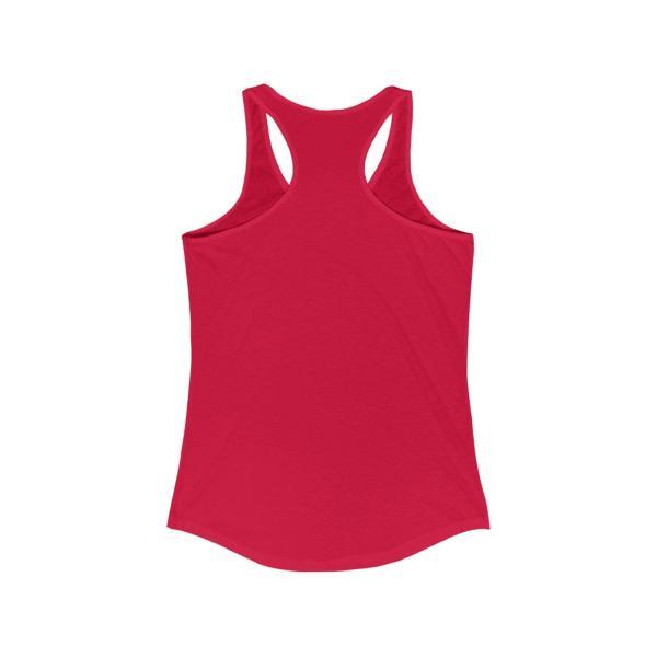 Racerback Tank Top (Back) – Solid Red