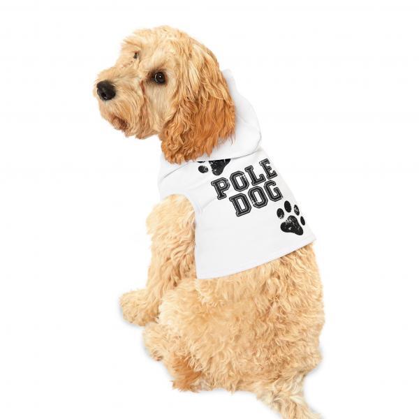 Pole Dog Pet Hoodie – White