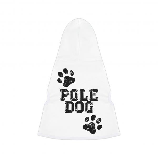 Pole Dog Pet Hoodie – White