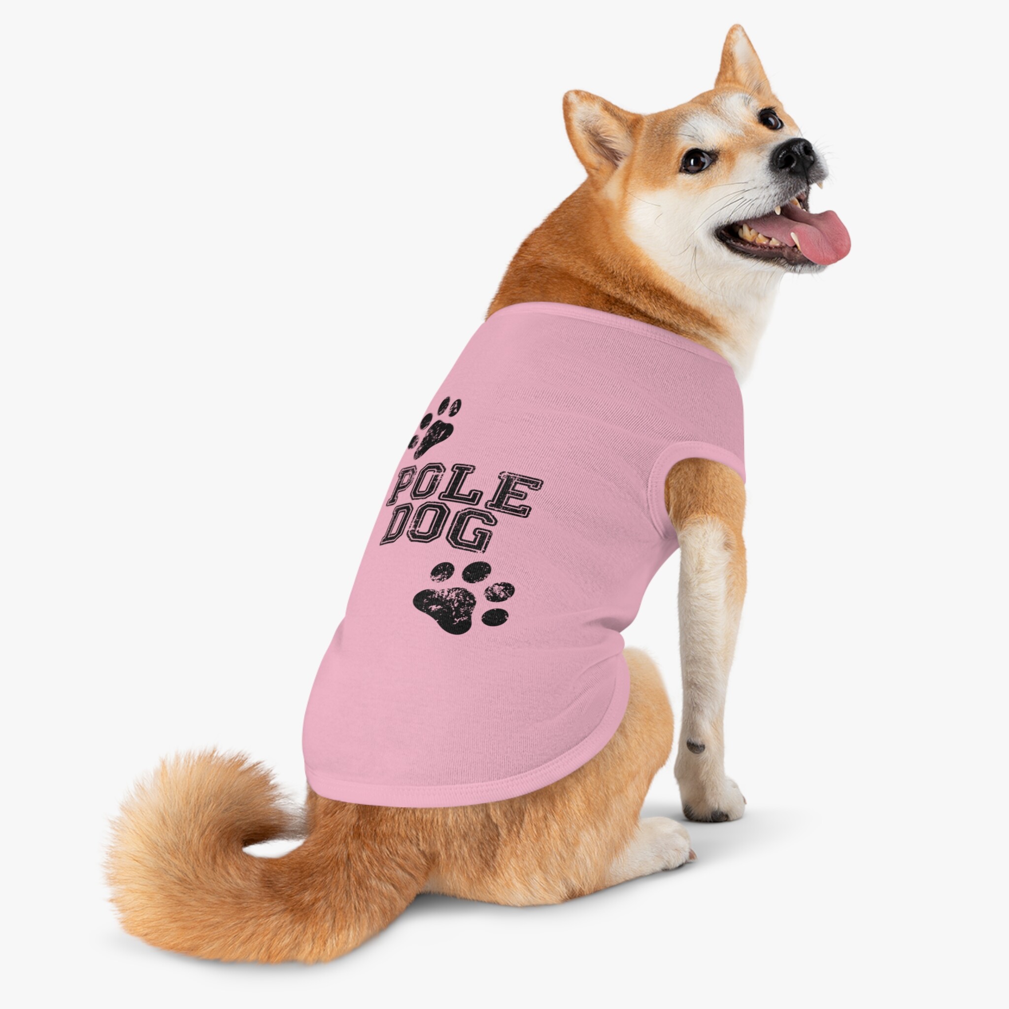 Pole Dog Pet Tank Top Shirt – Pink (XL)